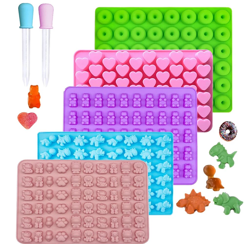 Donut Mold Silicone - Moldes de osos de goma, Mini